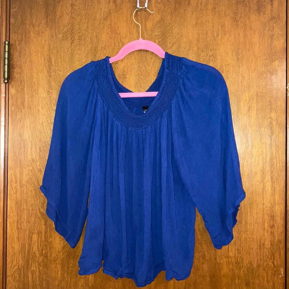 Dark blue blouse